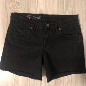 Black Madewell shorts size 24.